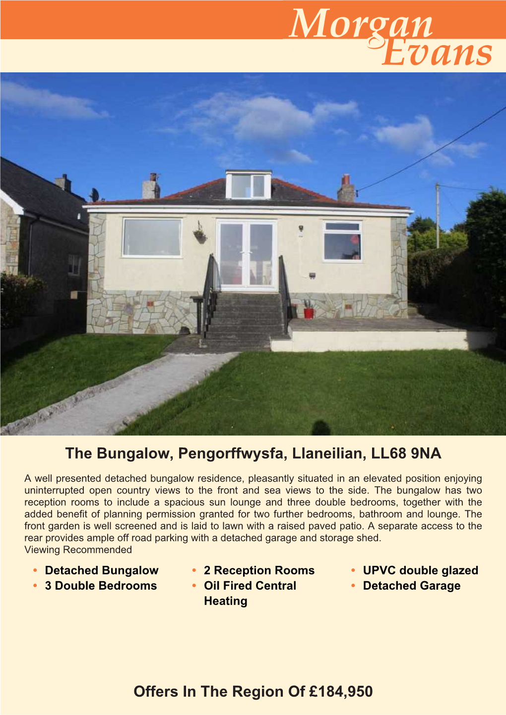 The Bungalow, Pengorffwysfa, Llaneilian, LL68 9NA Offers in The