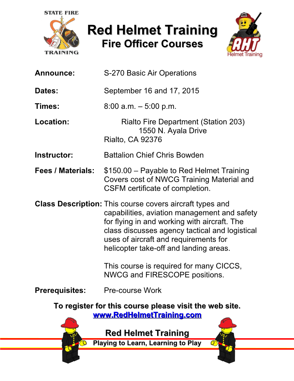 Fire Officer Courses