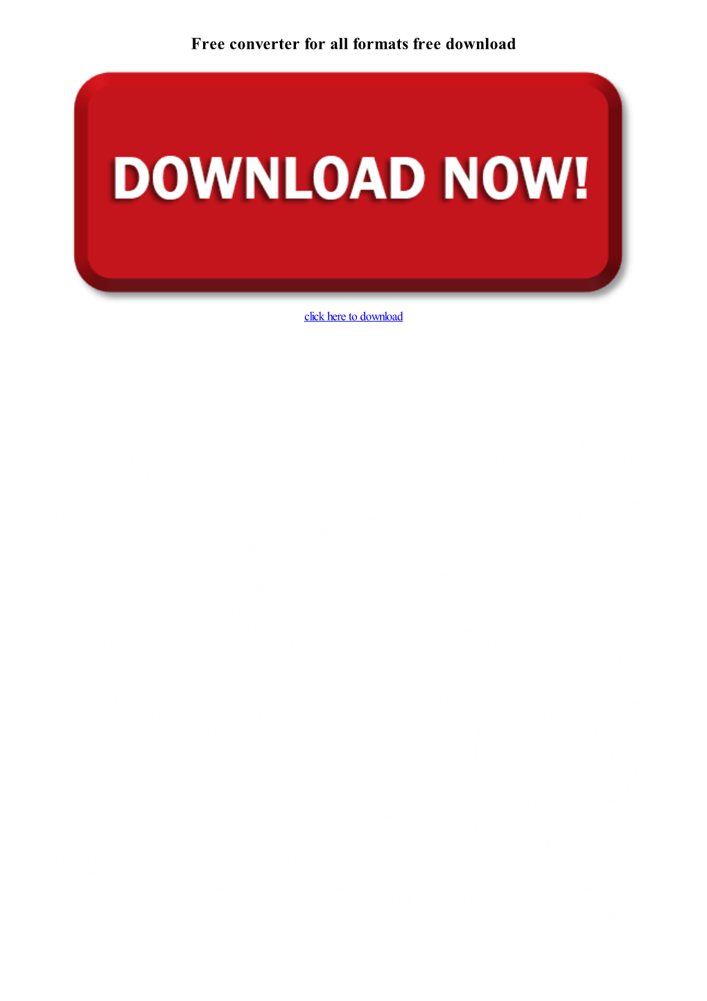 Free Converter for All Formats Free Download