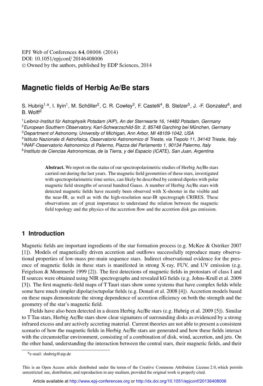 Magnetic Fields of Herbig Ae/Be Stars