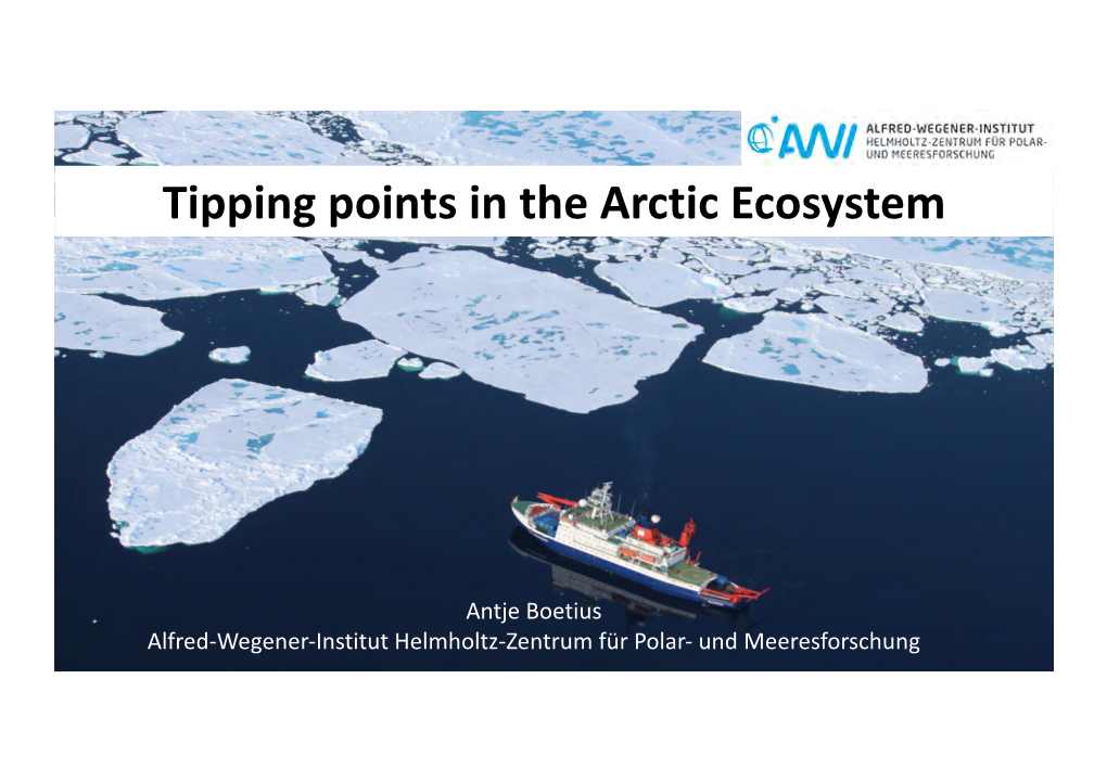 Arctic Seminar Boetius