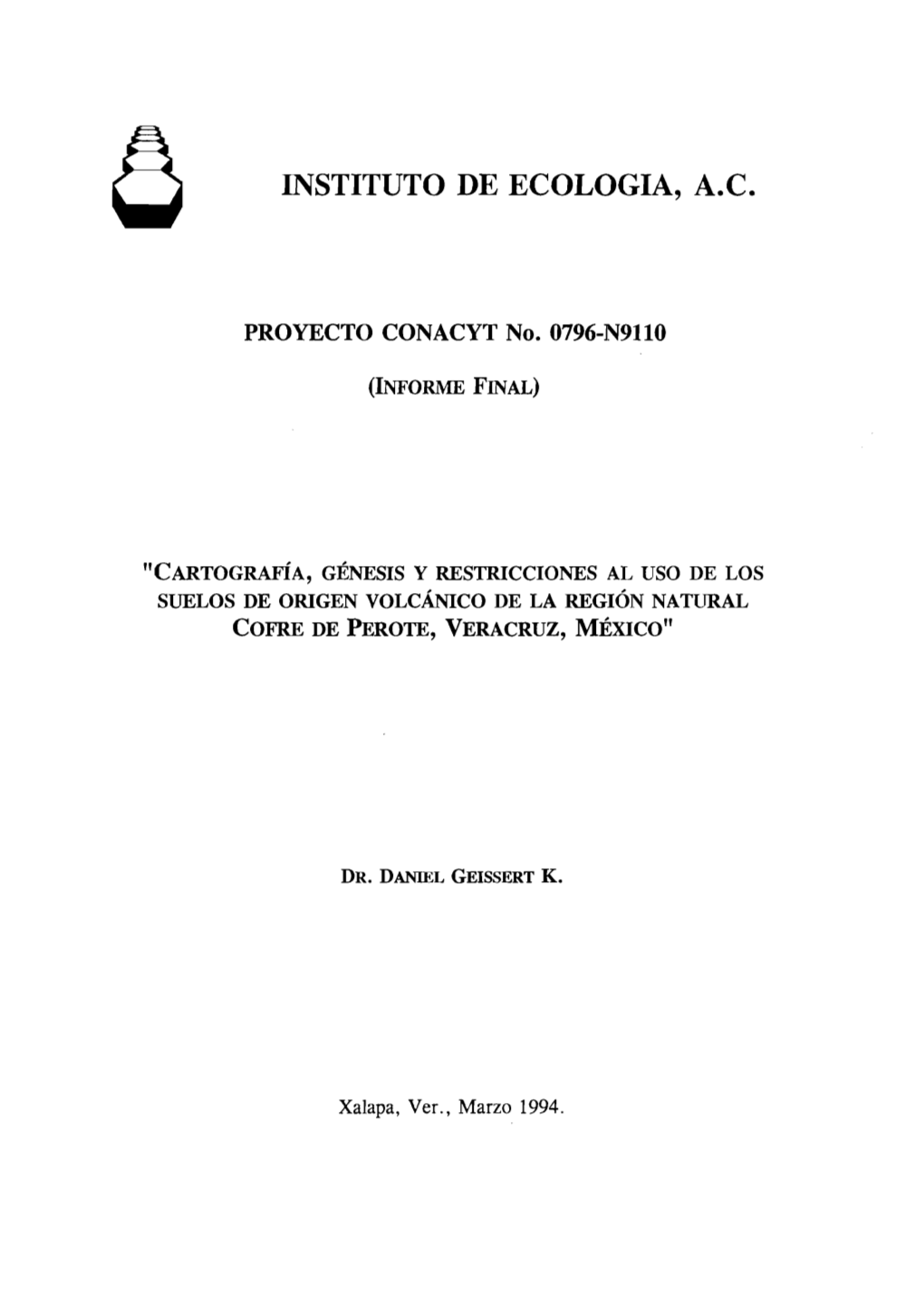 Cartografia, Genesis Y Restricciones Al Uso De Los Suelos De