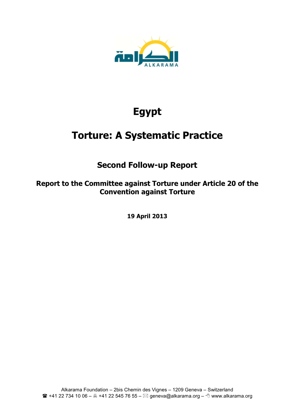 Egypt Torture