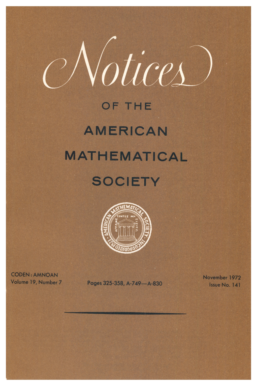 Notices of the American Mathematical Society