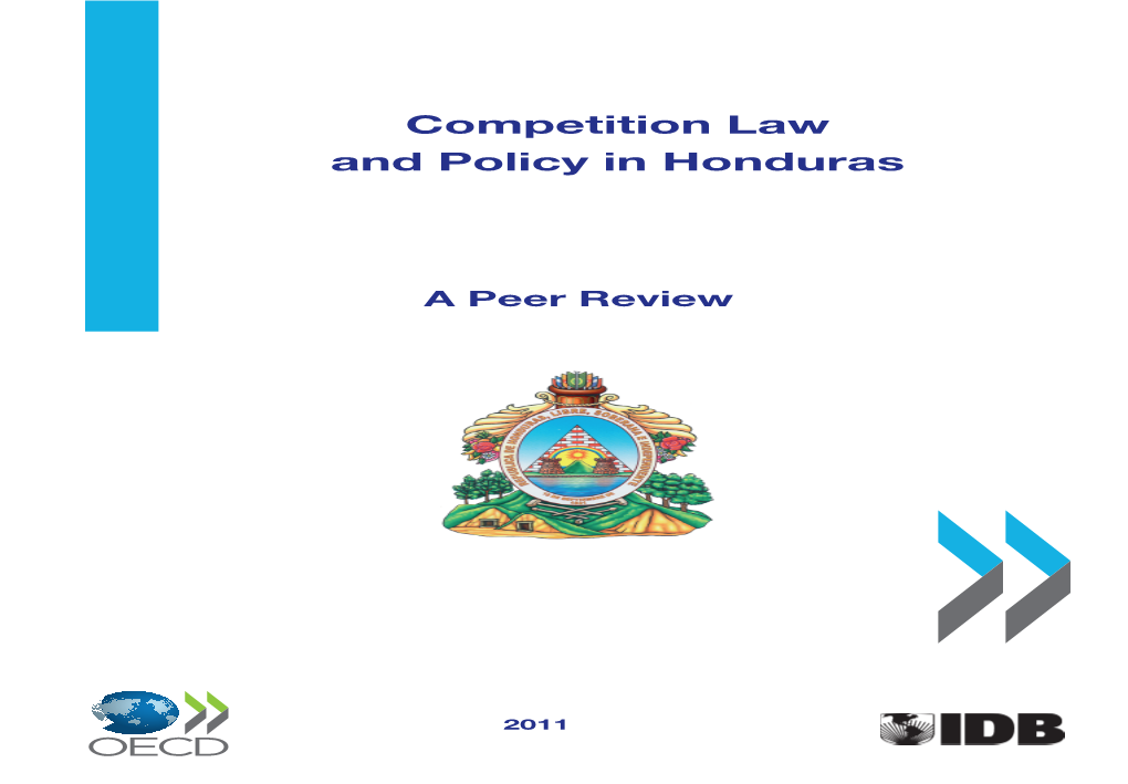 Competition Law and Policy in Honduras