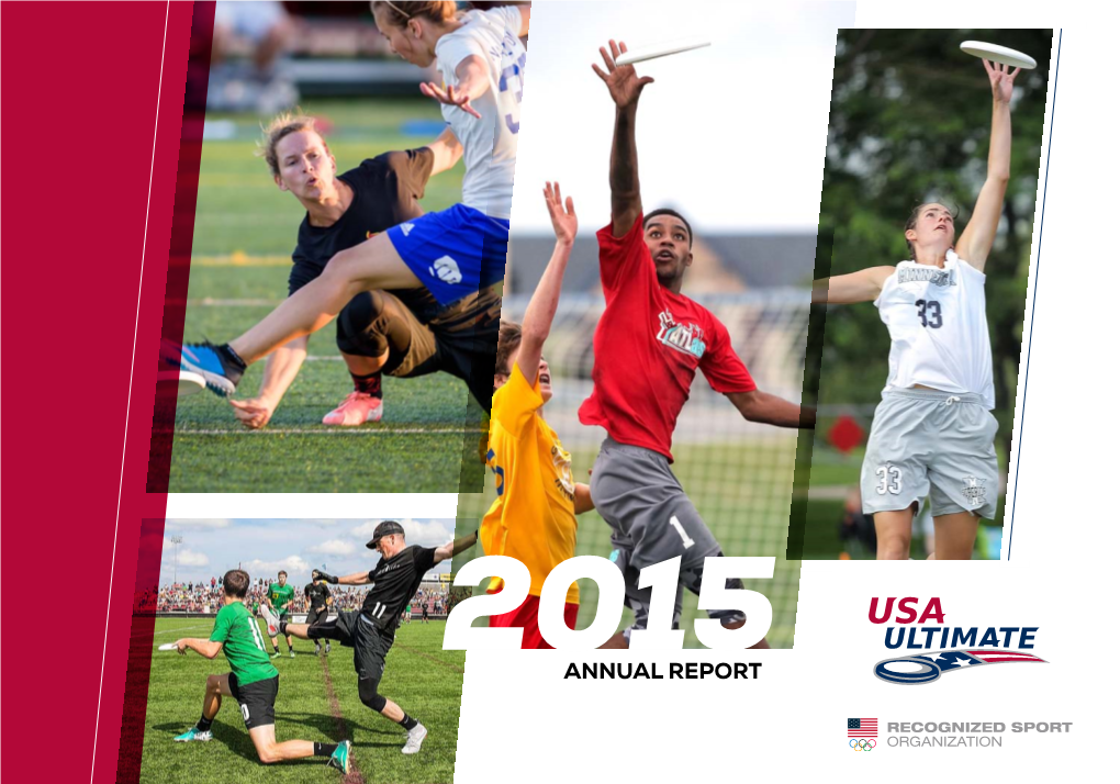 2015 Annual Report TABLE of CONTENTS