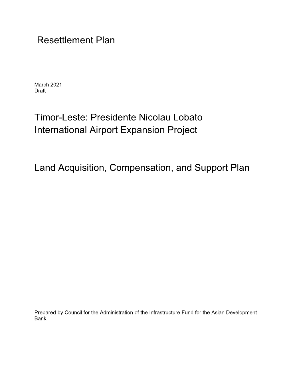 Timor-Leste: Presidente Nicolau Lobato International Airport Expansion Project