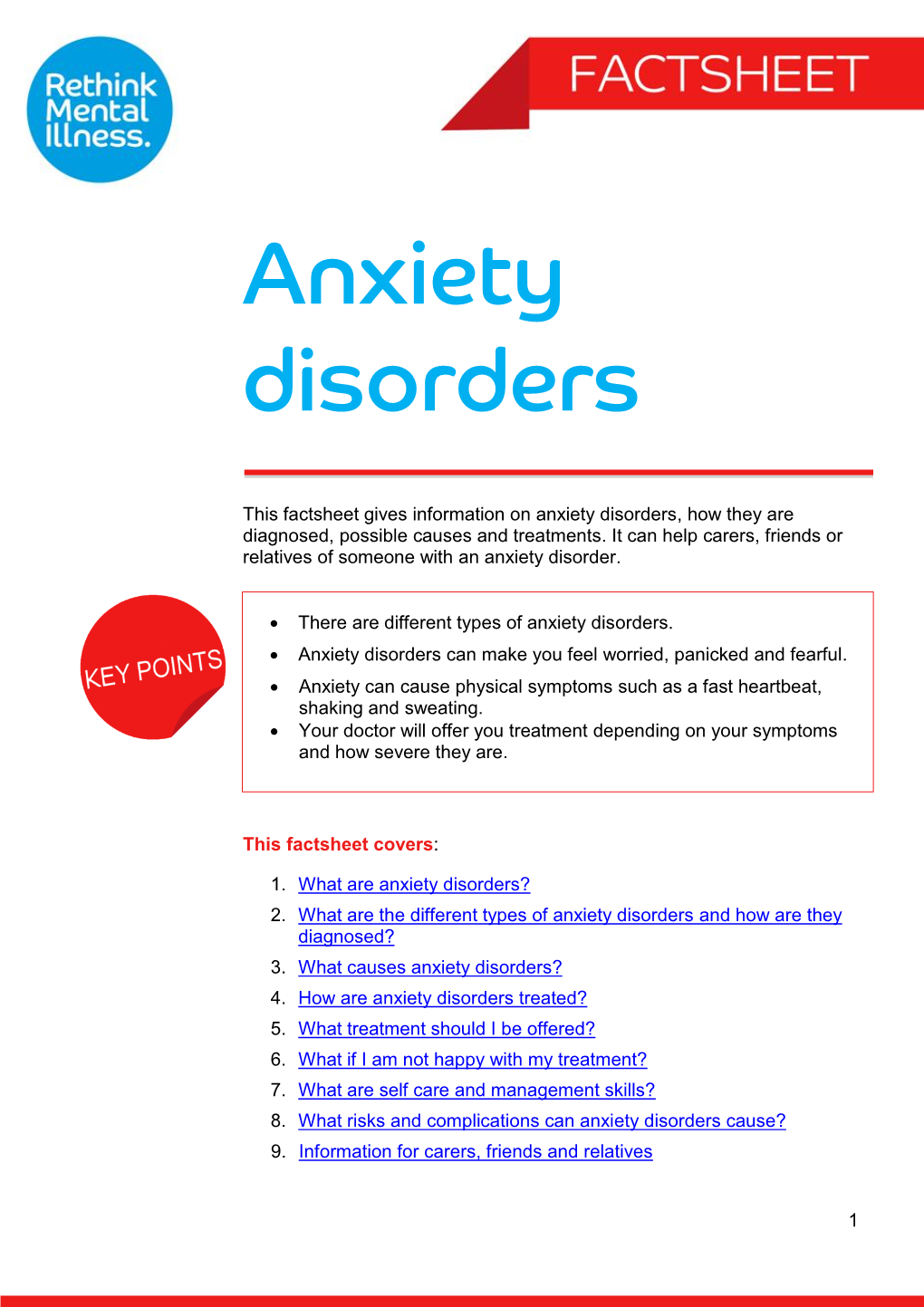 Anxiety Disorders, How They Are Diagnosed, Possible Causes and Treatments