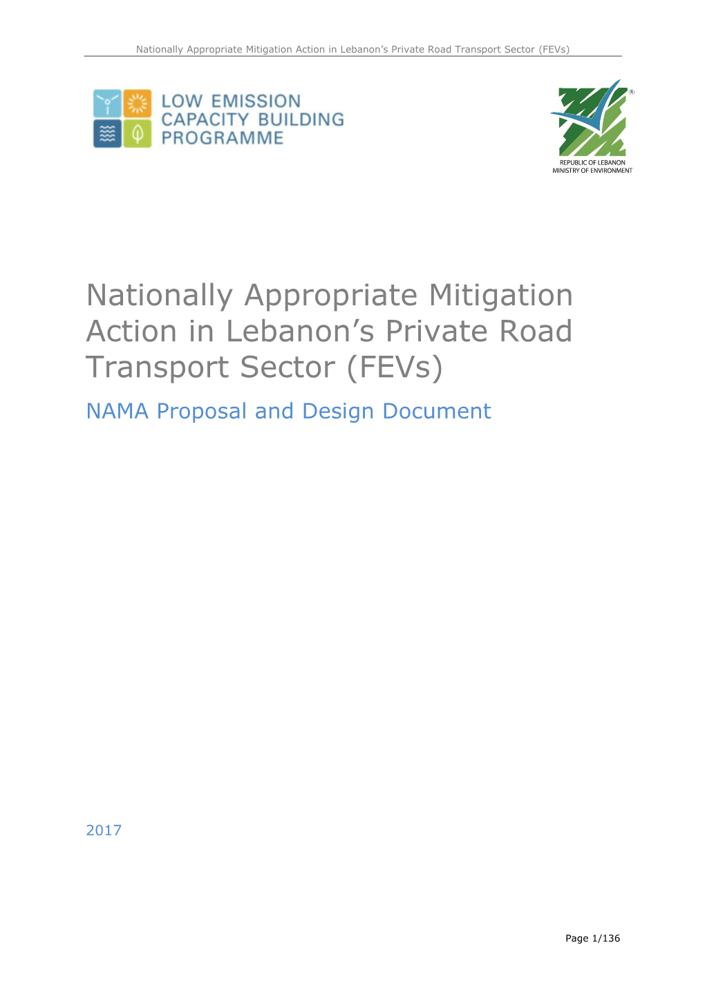 NAMA in Lebanon's Private Road Transport Sector (Fevs)