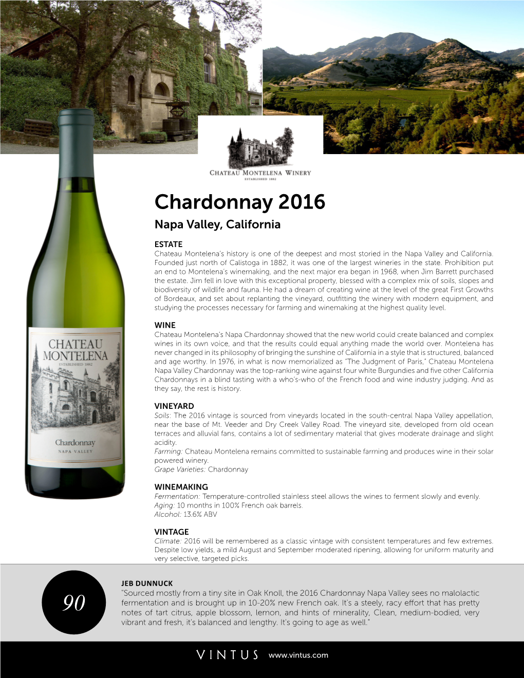 Chardonnay 2016 Napa Valley, California