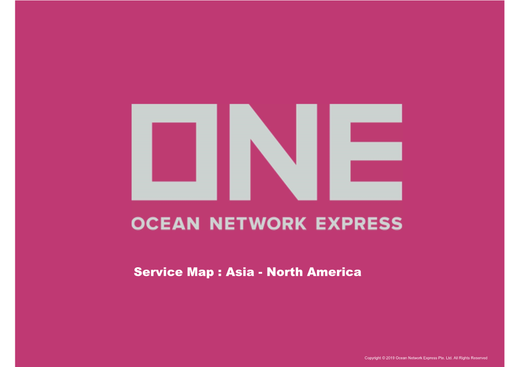 Service Map : Asia - North America
