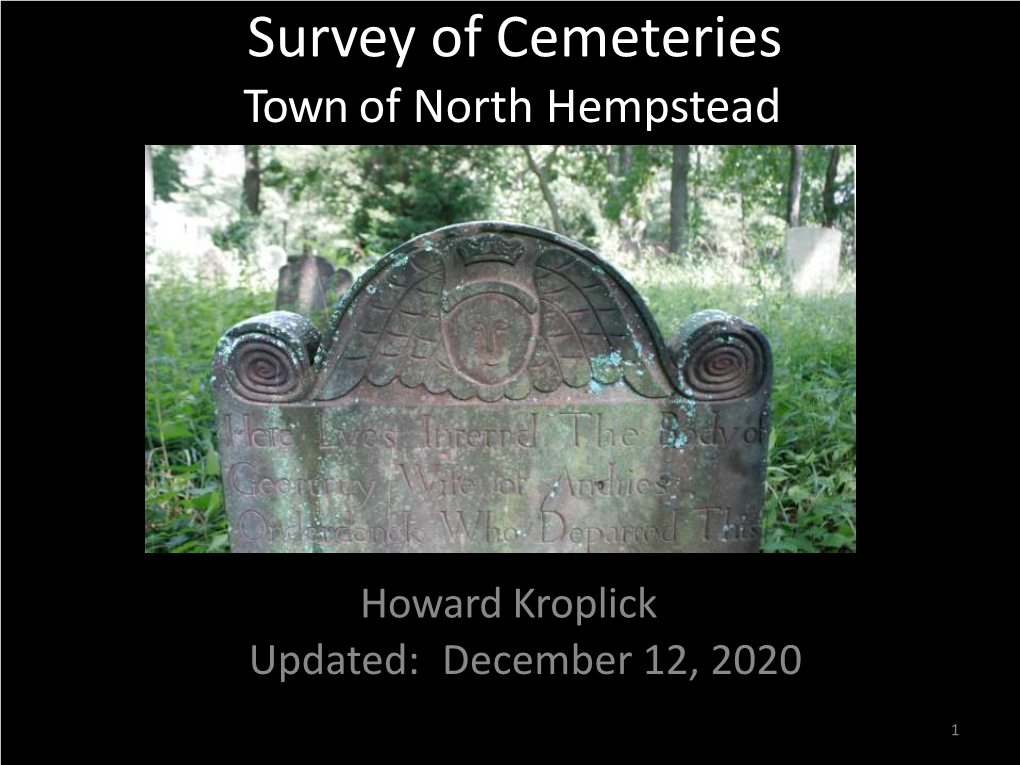 North Hempstead Cemeteries12 12 2020 B