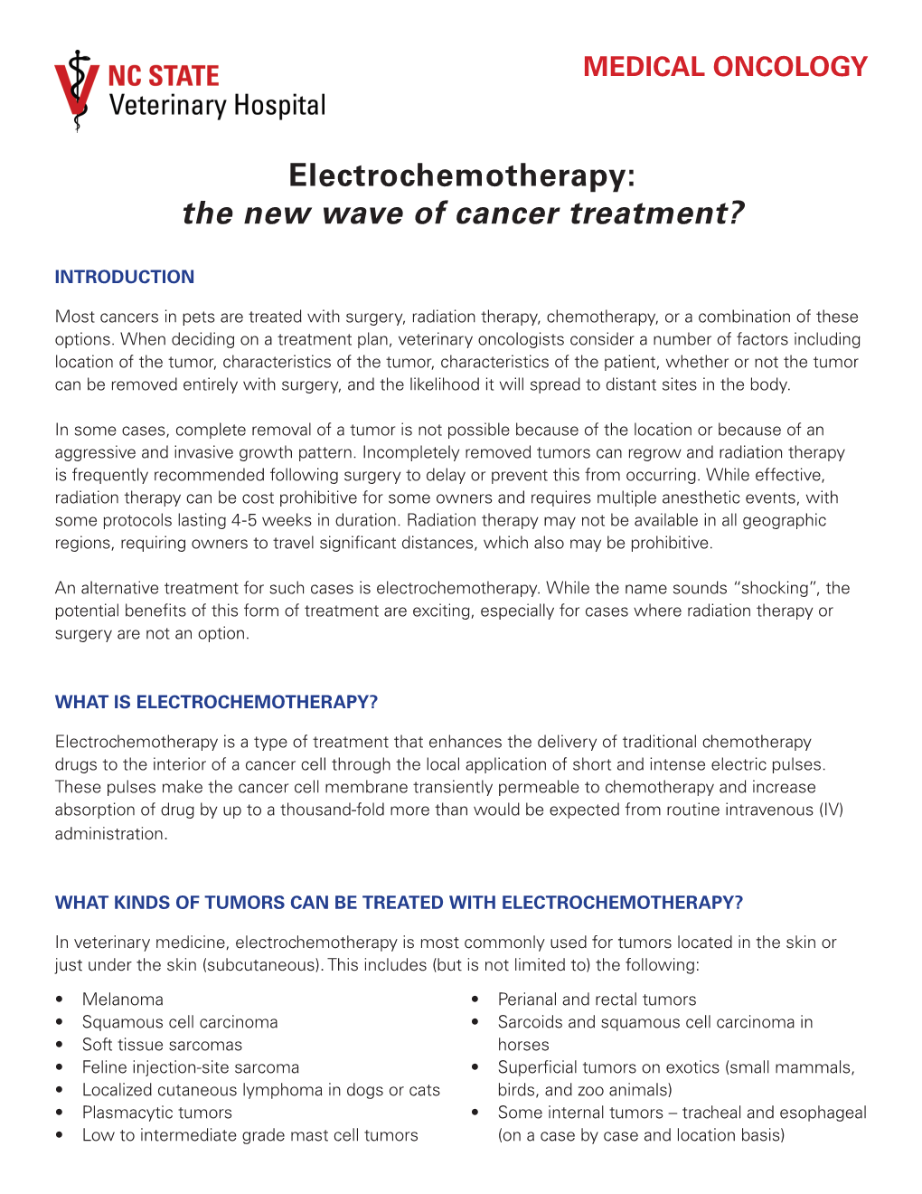 Electrochemotherapy: the New Wave of Cancer Treatment?