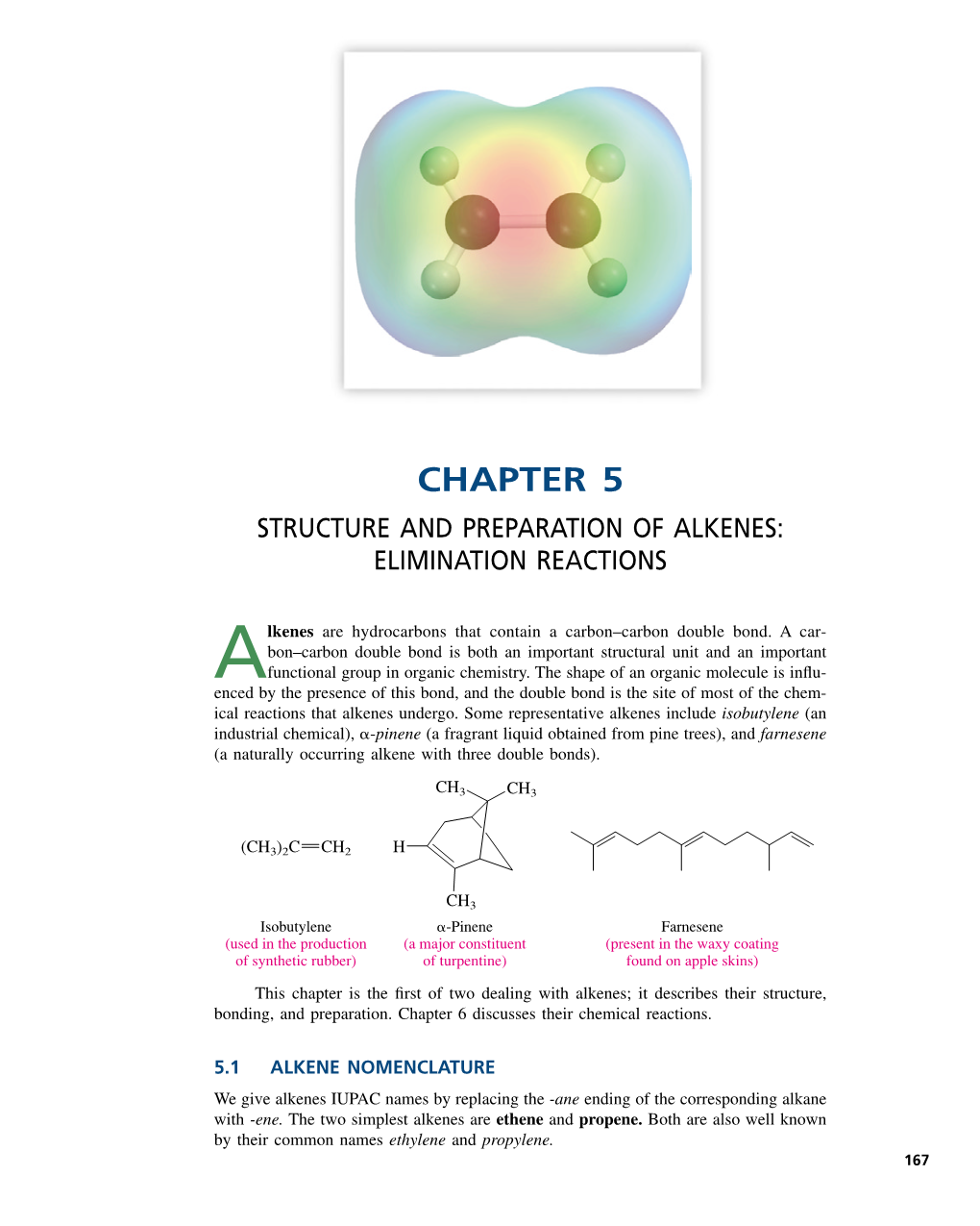 Chapter 5 Structure and Preparation of Alkenes: Elimination Reactions