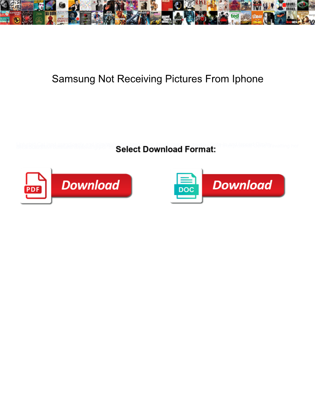 Samsung Not Receiving Pictures from Iphone