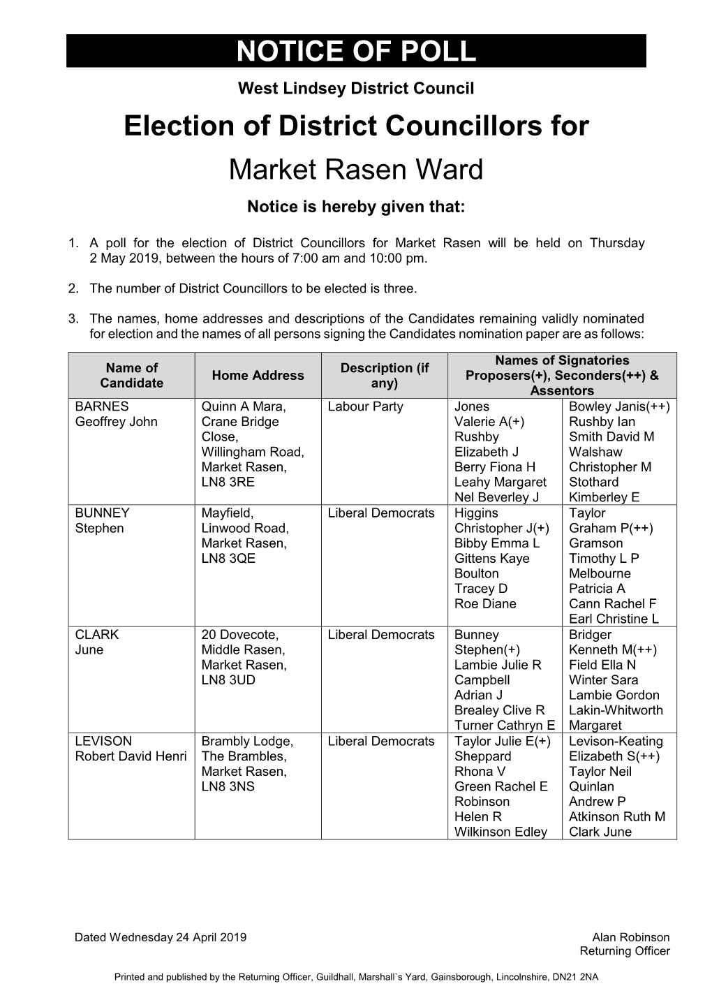 Market Rasen Ward