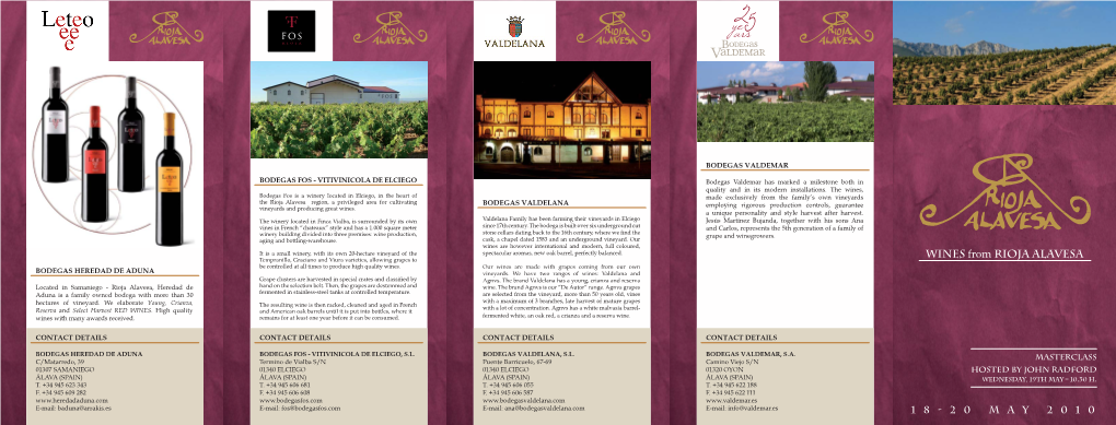 WINES from RIOJA ALAVESA