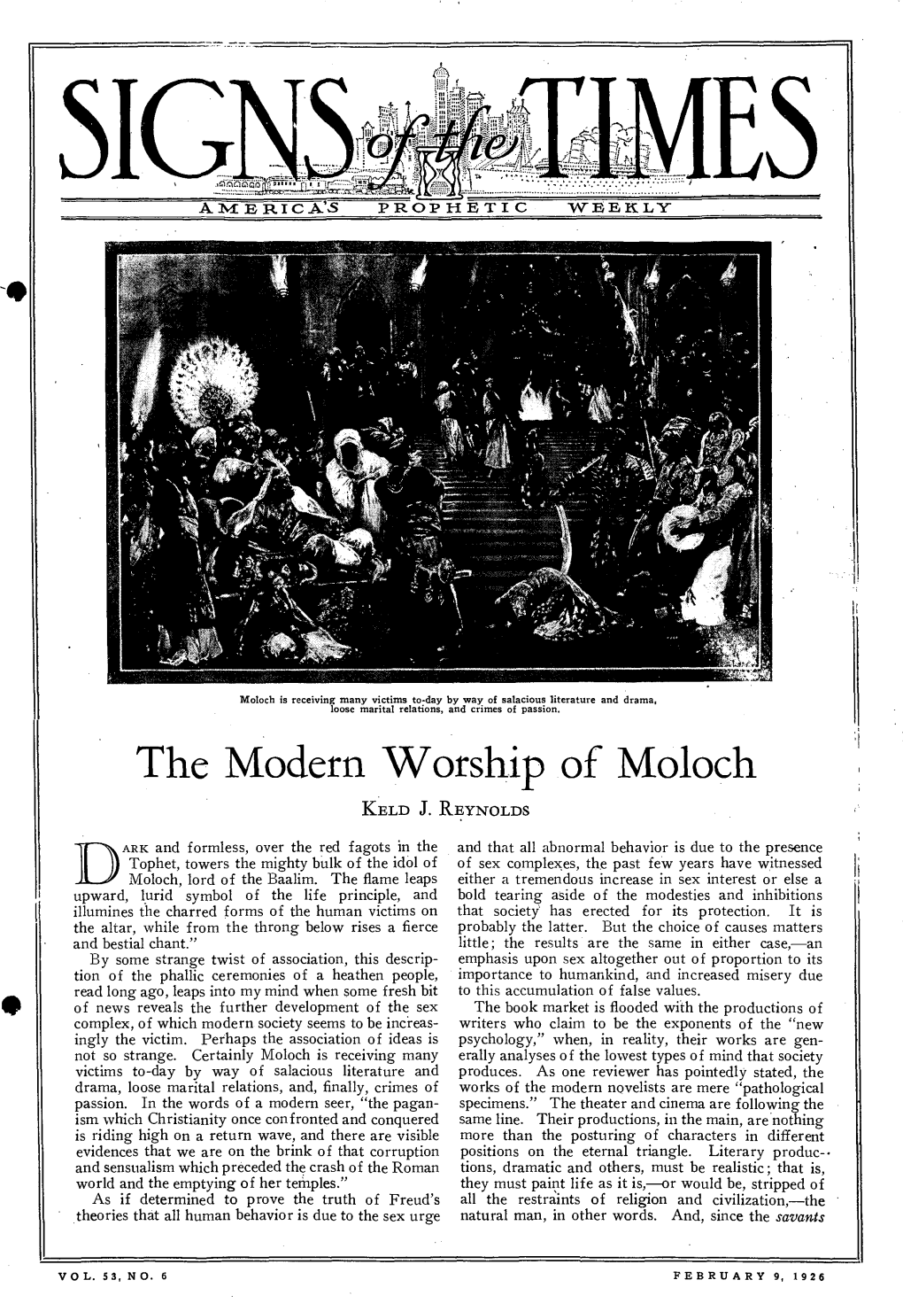 The Modern Worship of Moloch