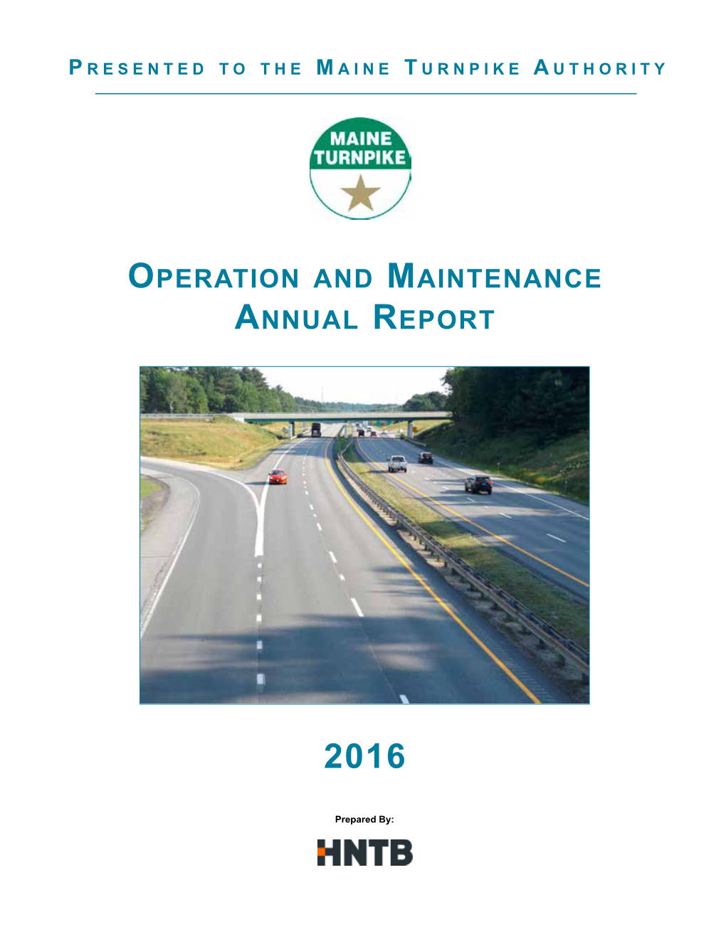 2016 Operation and Maintenance Annual Report for the Maine Turnpike