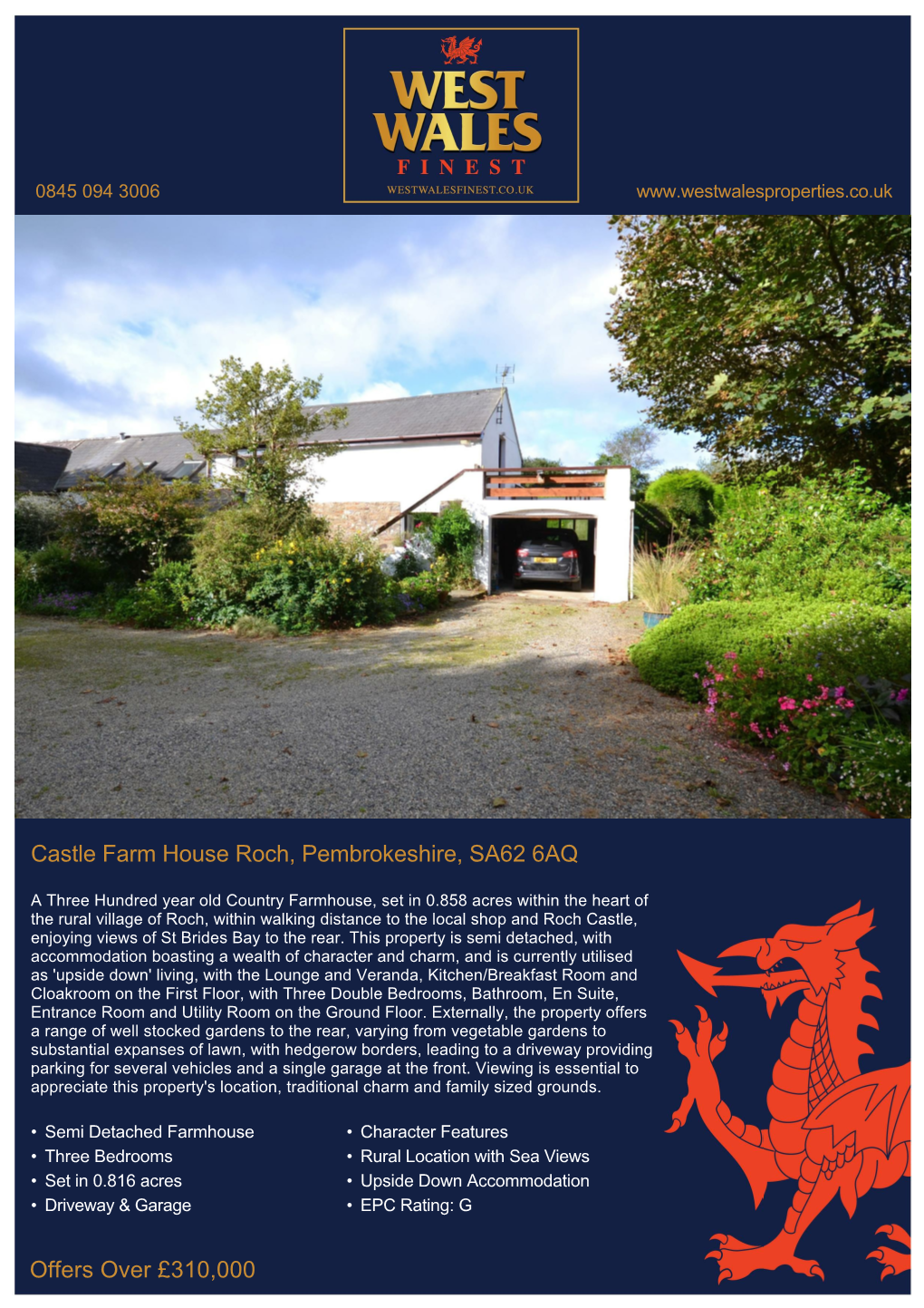 Castle Farm House Roch, Pembrokeshire, SA62 6AQ Offers