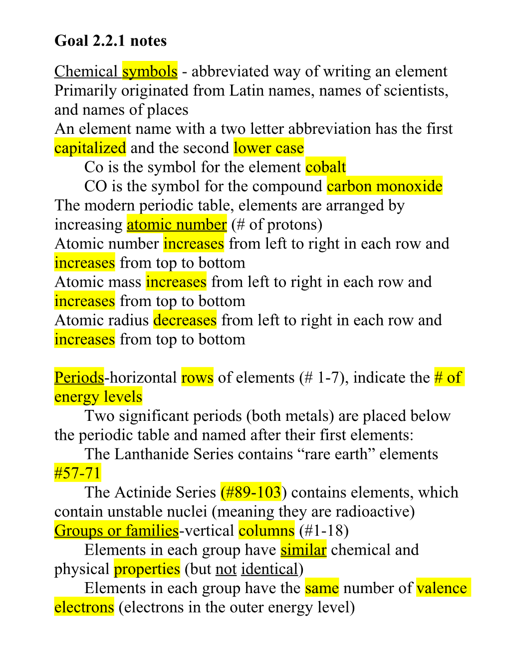 Chemical Symbols - Abbreviated Way of Writing an Element