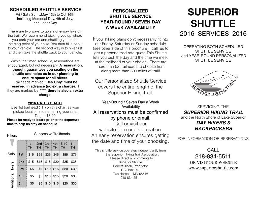 Superior Shuttle Service