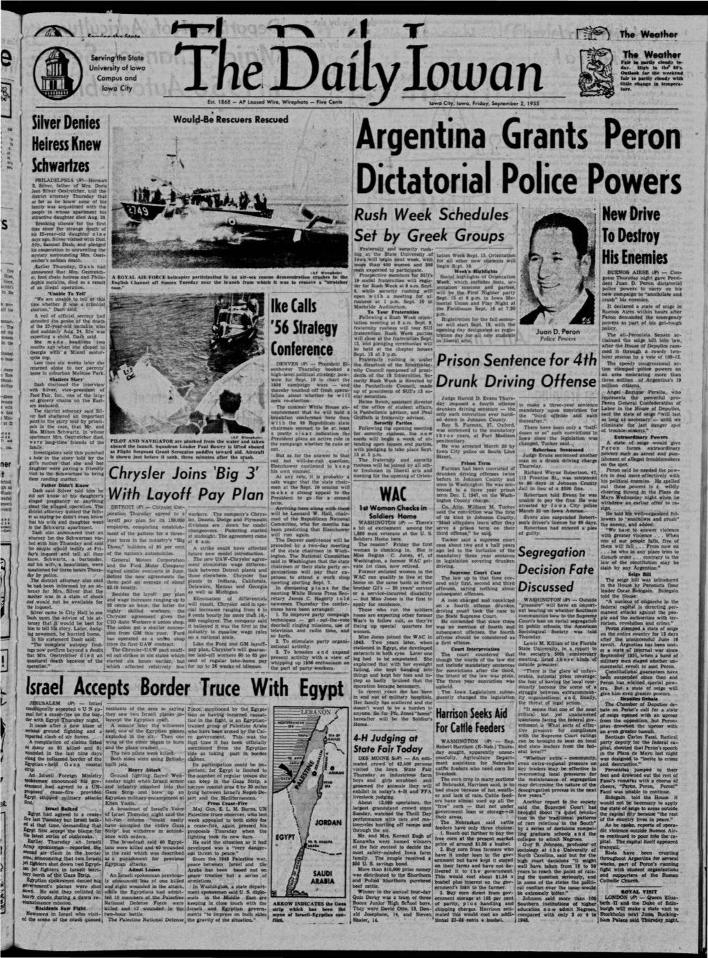 Daily Iowan (Iowa City, Iowa), 1955-09-02