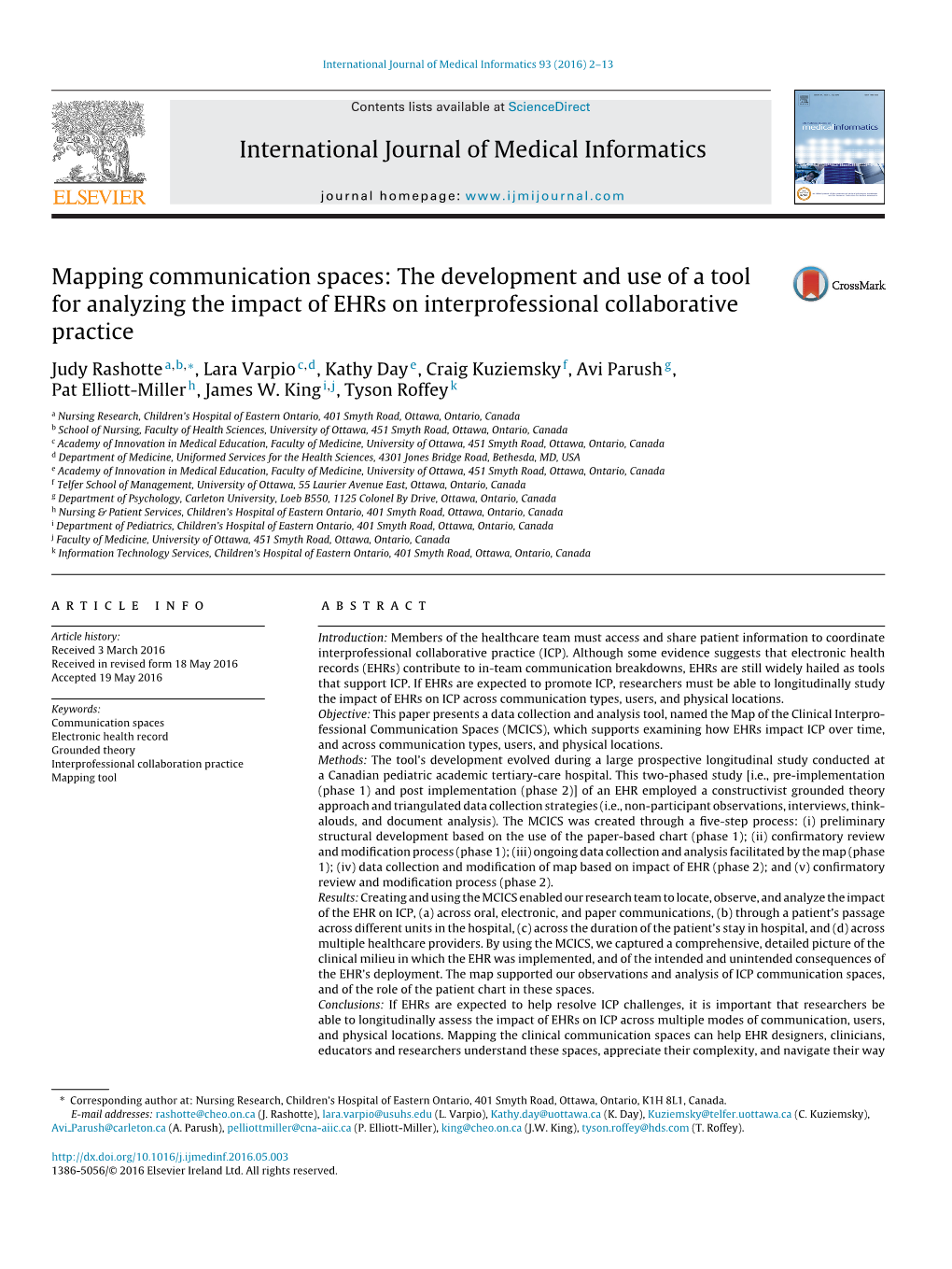 Mapping Communication Spaces: the Development and Use of a Tool For