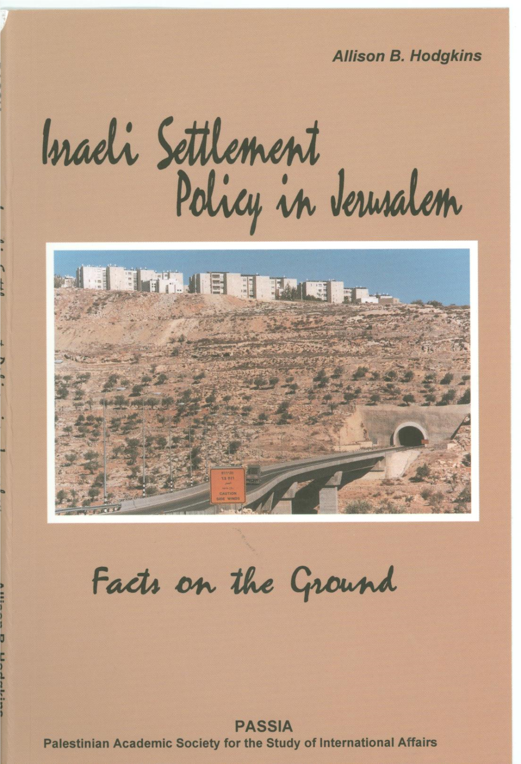 Israeli Settlement Policy in Jerusalem