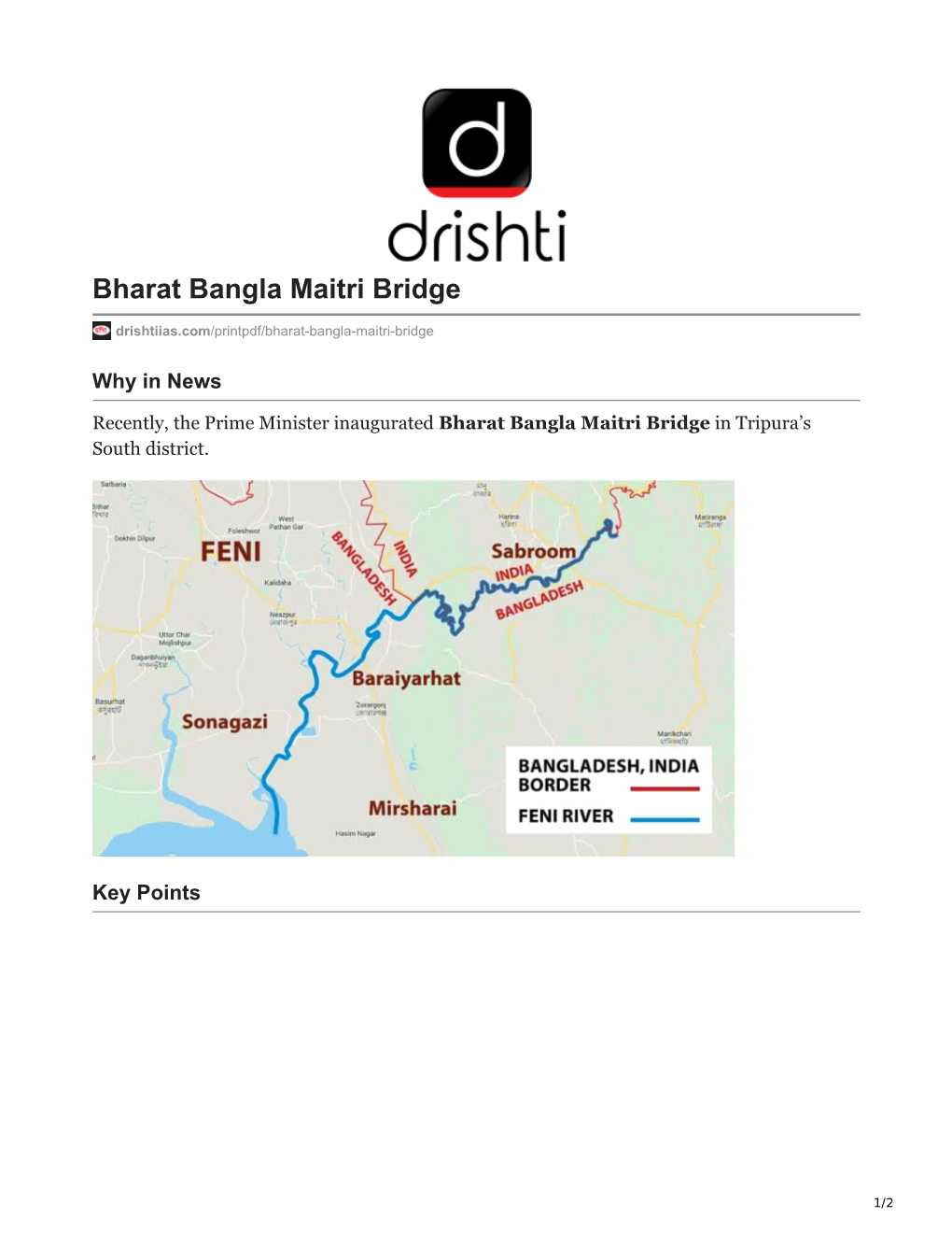 Bharat Bangla Maitri Bridge