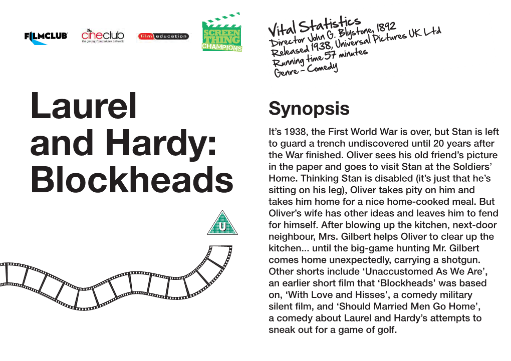 Laurel and Hardy: Blockheads