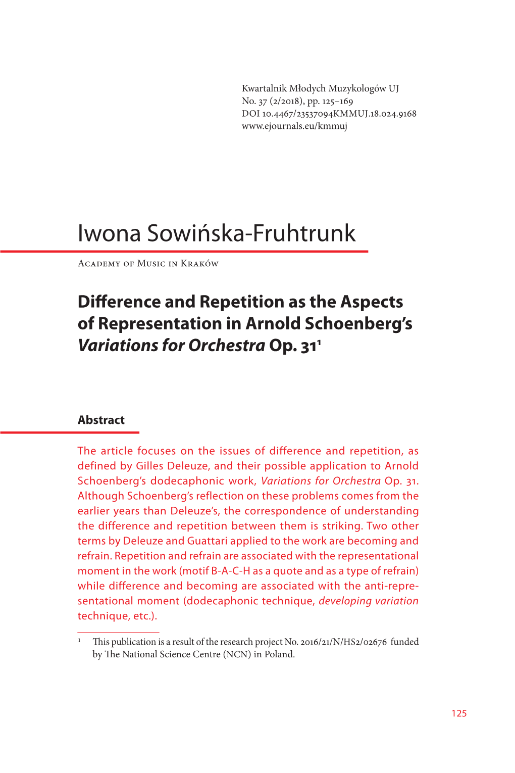 Iwona Sowińska-Fruhtrunk