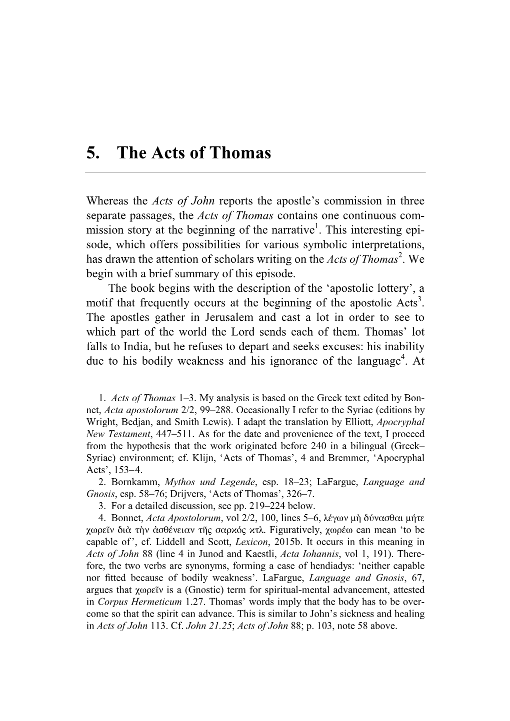 5. the Acts of Thomas