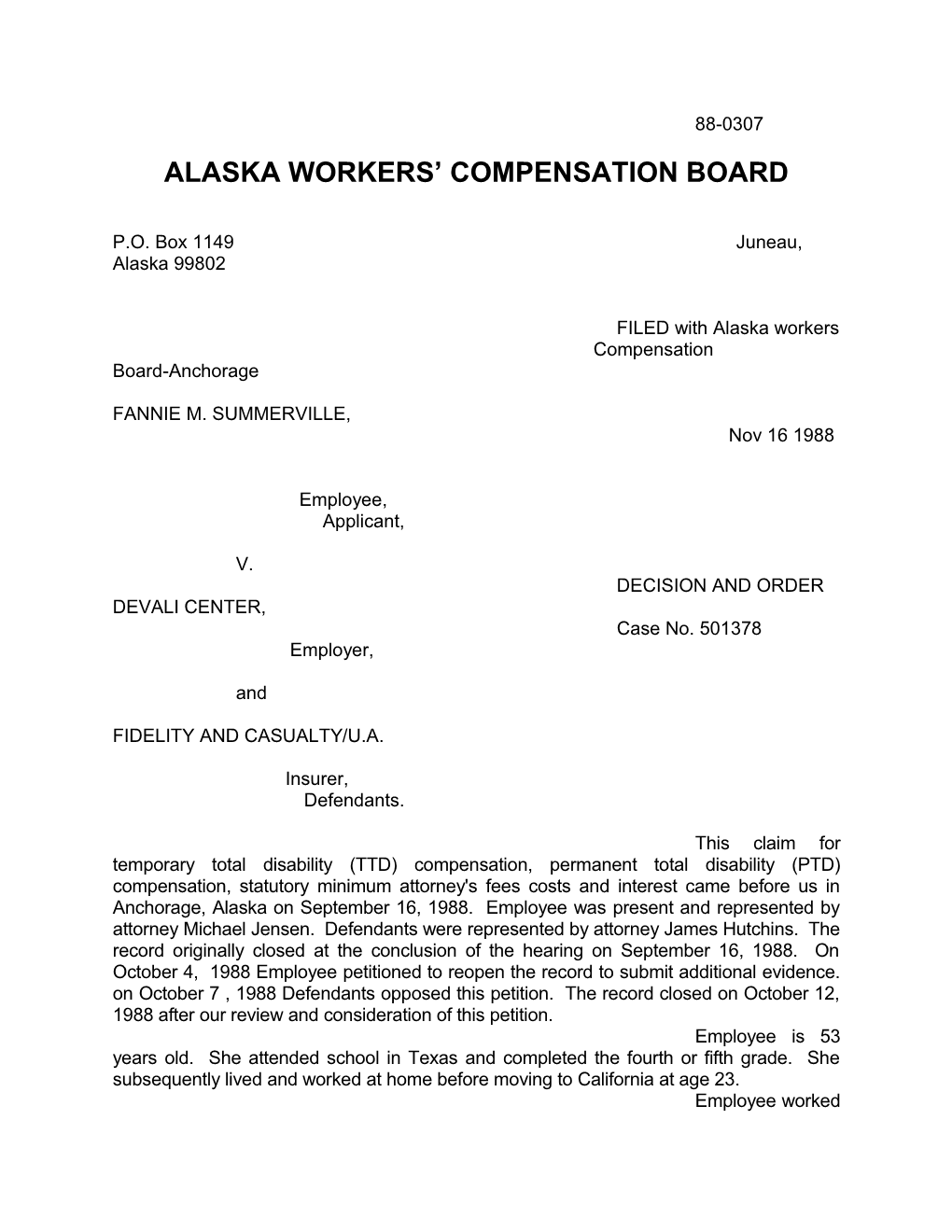 Alaska Workers Compensation Board s22