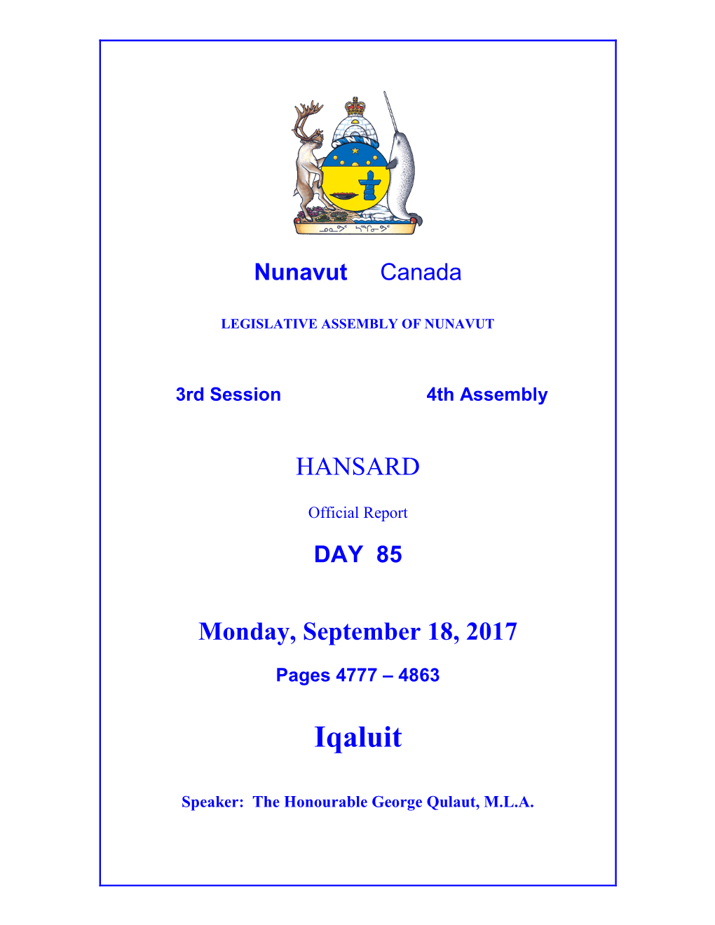 Nunavut Hansard 4777