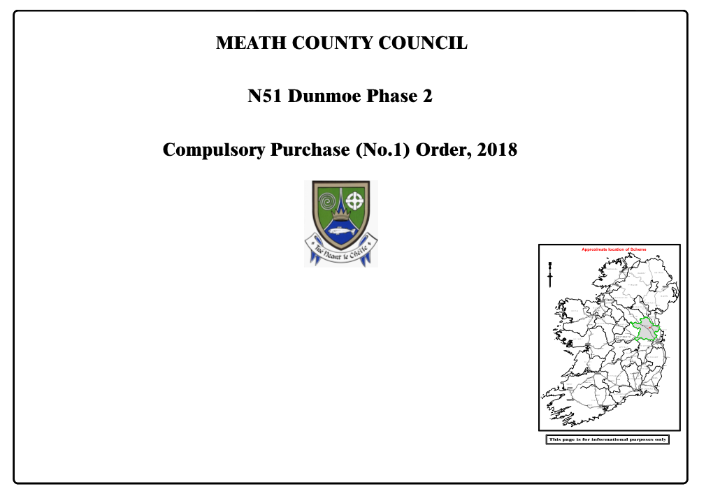 N51 Dunmoe Phase 2 Compulsory Purchase (No.1)