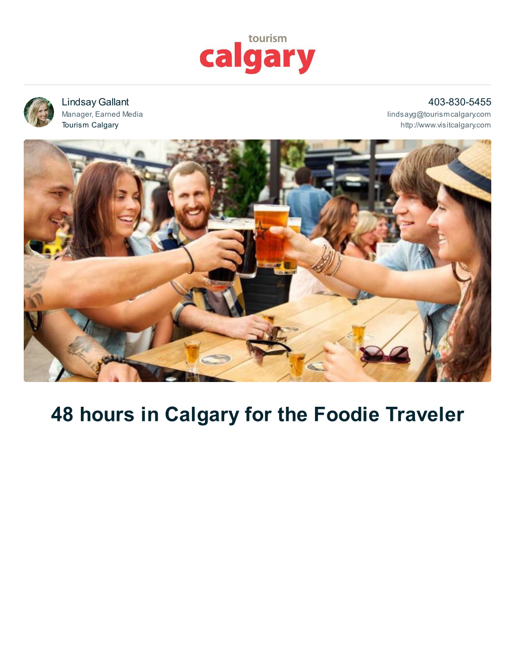 48 Hours in Calgary for the Foodie Traveler Page 2 of 9 Trip Summary