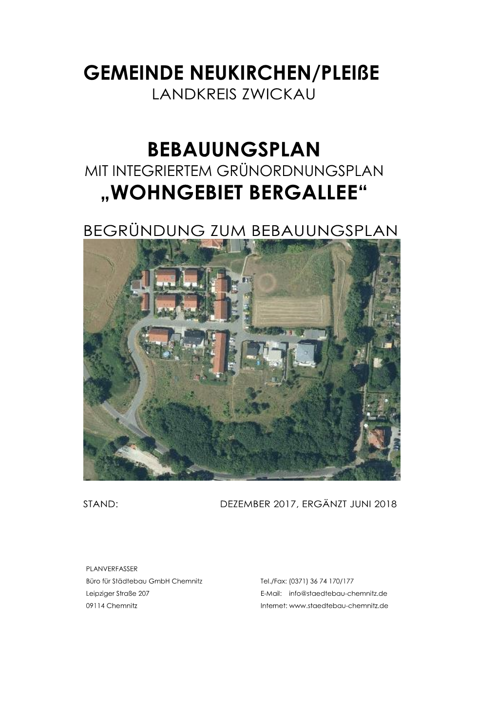 Gemeinde Neukirchen/Pleiße Bebauungsplan