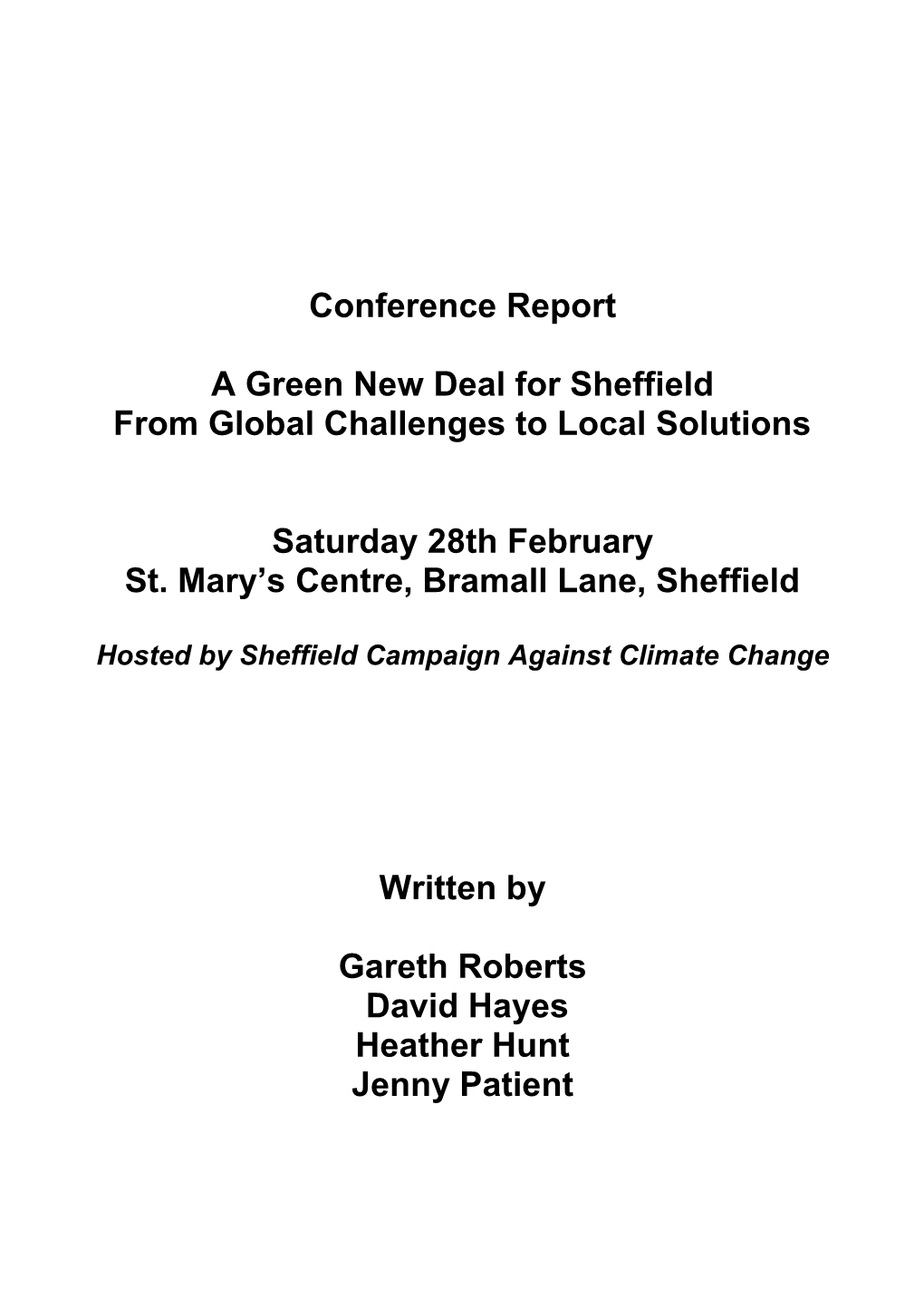 GND in Sheffield Report V7