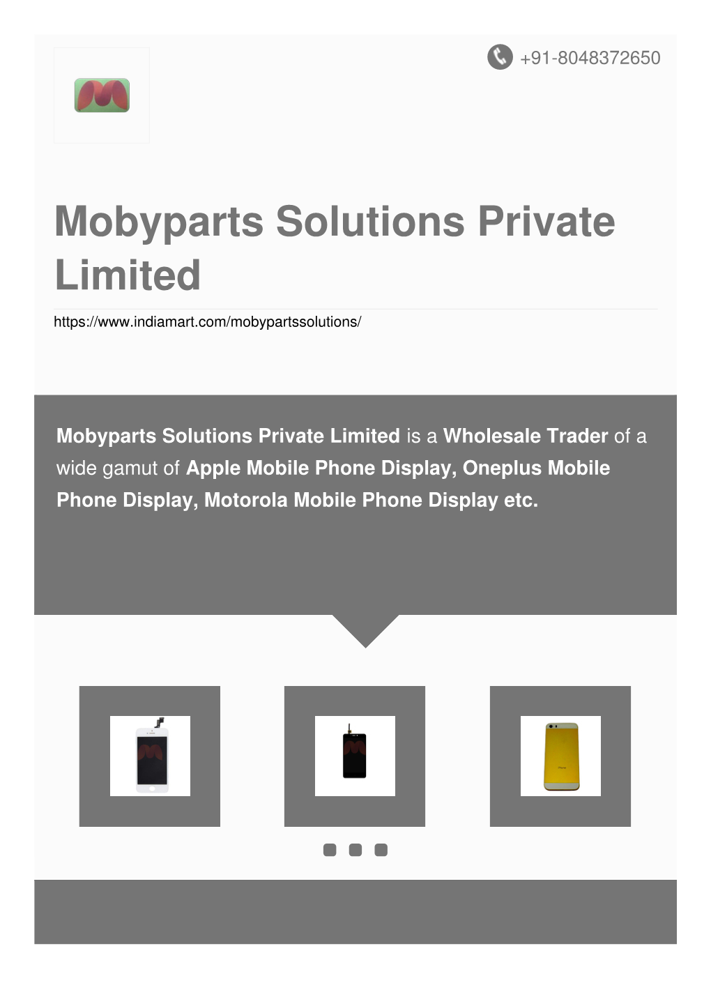 Mobyparts Solutions Private Limited