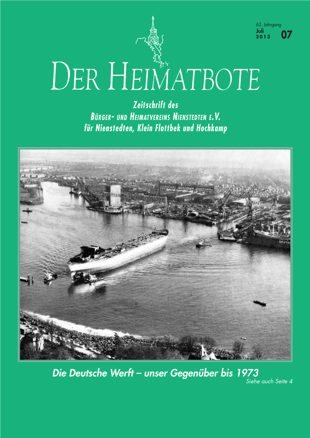 Die Deutsche Werft – Unser Gegenüber Bis 1973