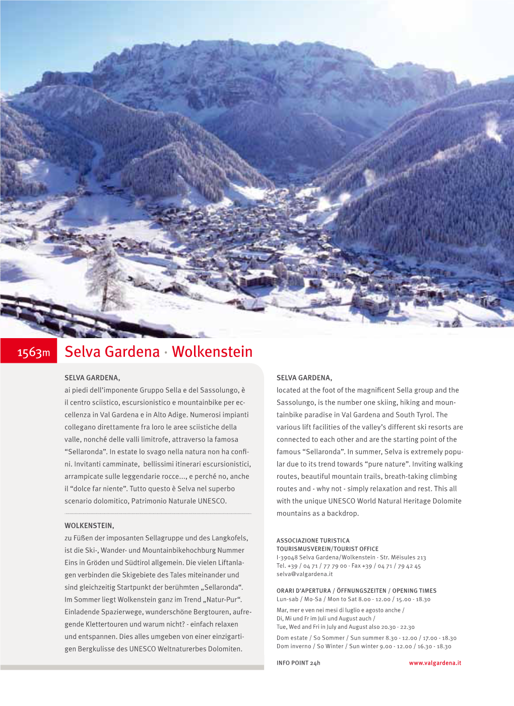 Val Gardena / Selva Gardena Brochures