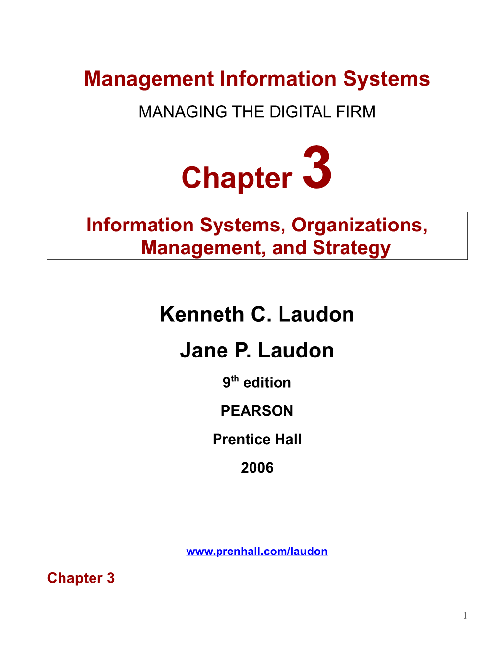 Management Information Systems s3