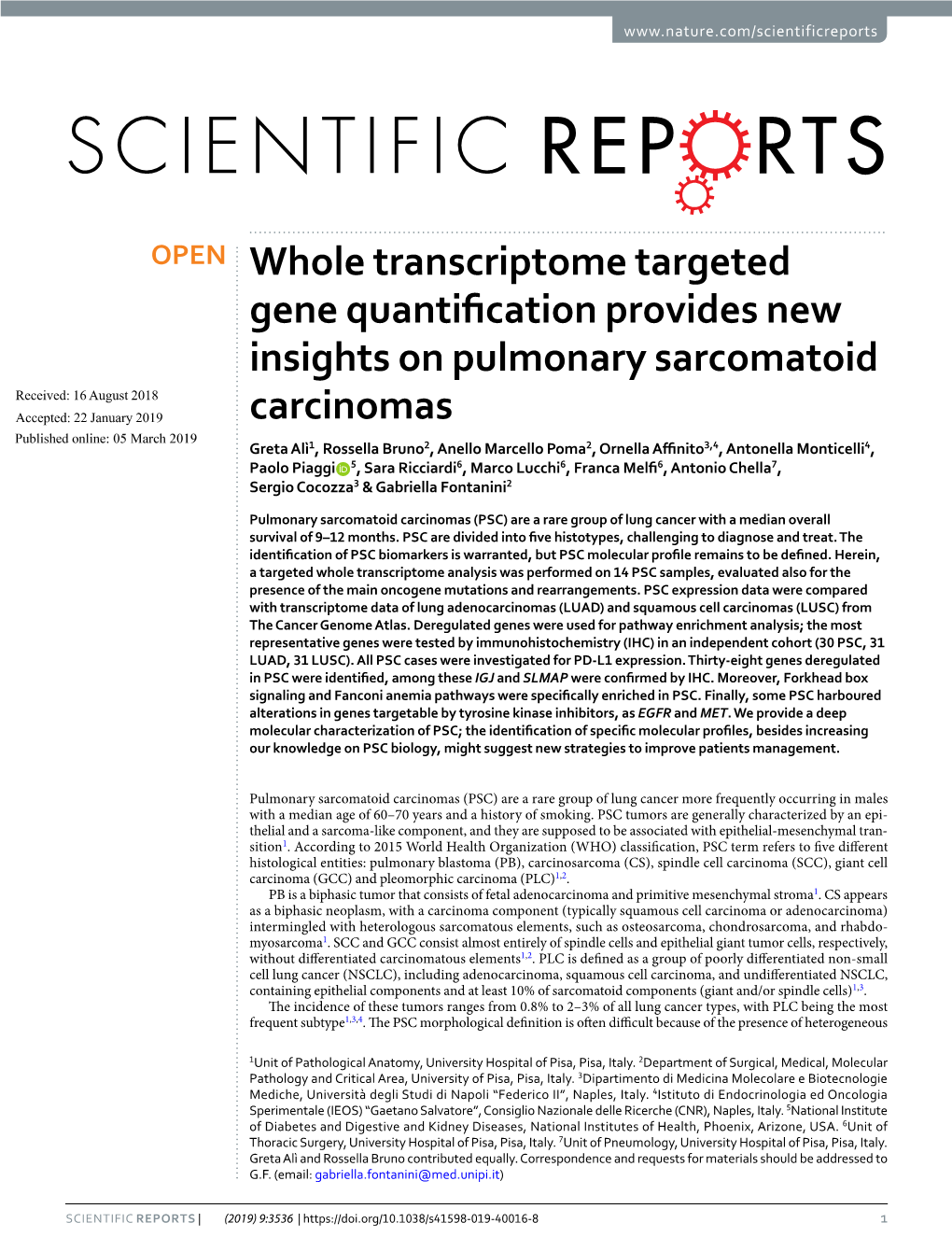 Whole Transcriptome Targeted Gene Quantification Provides New Insights