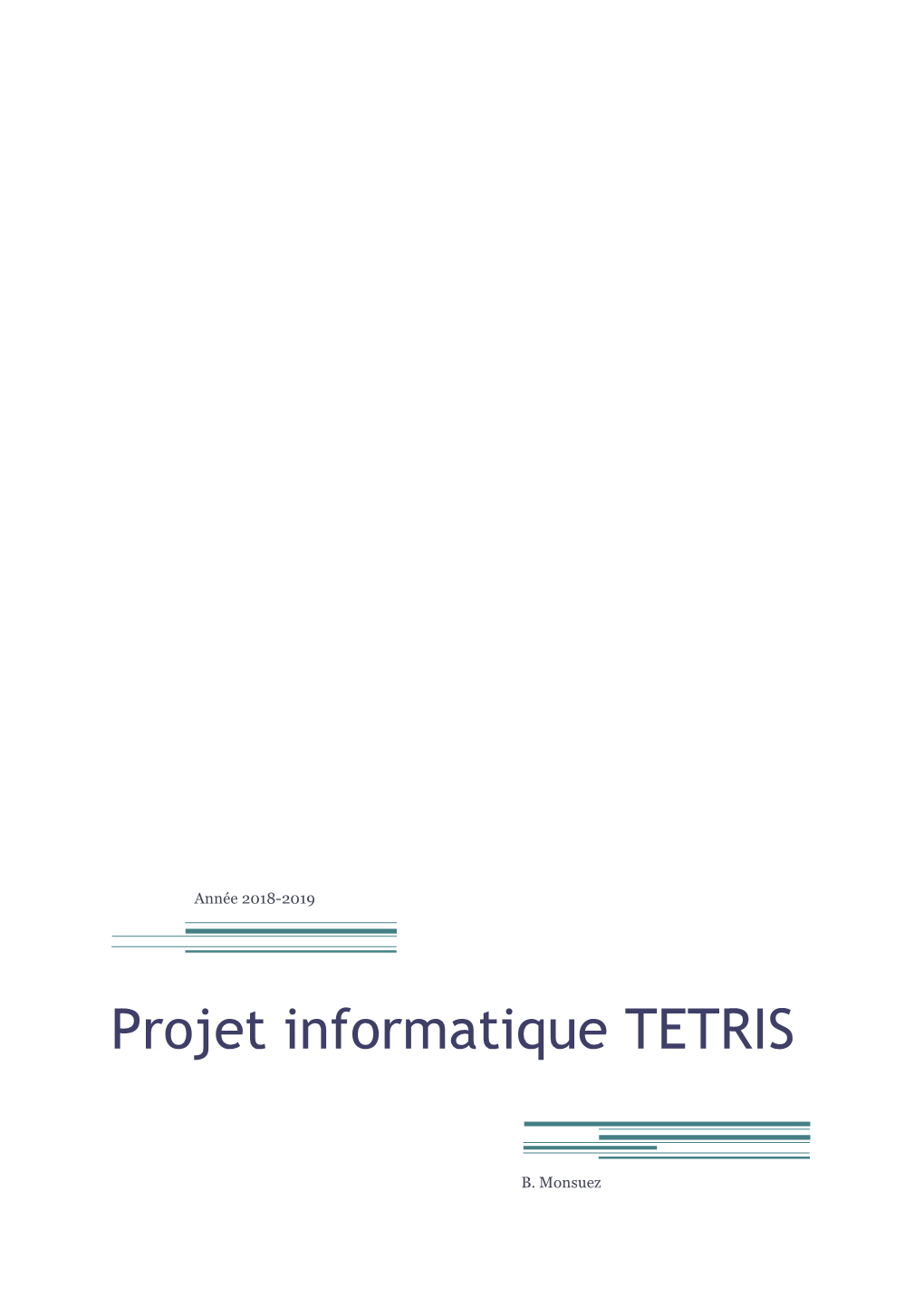 Projet Informatique TETRIS