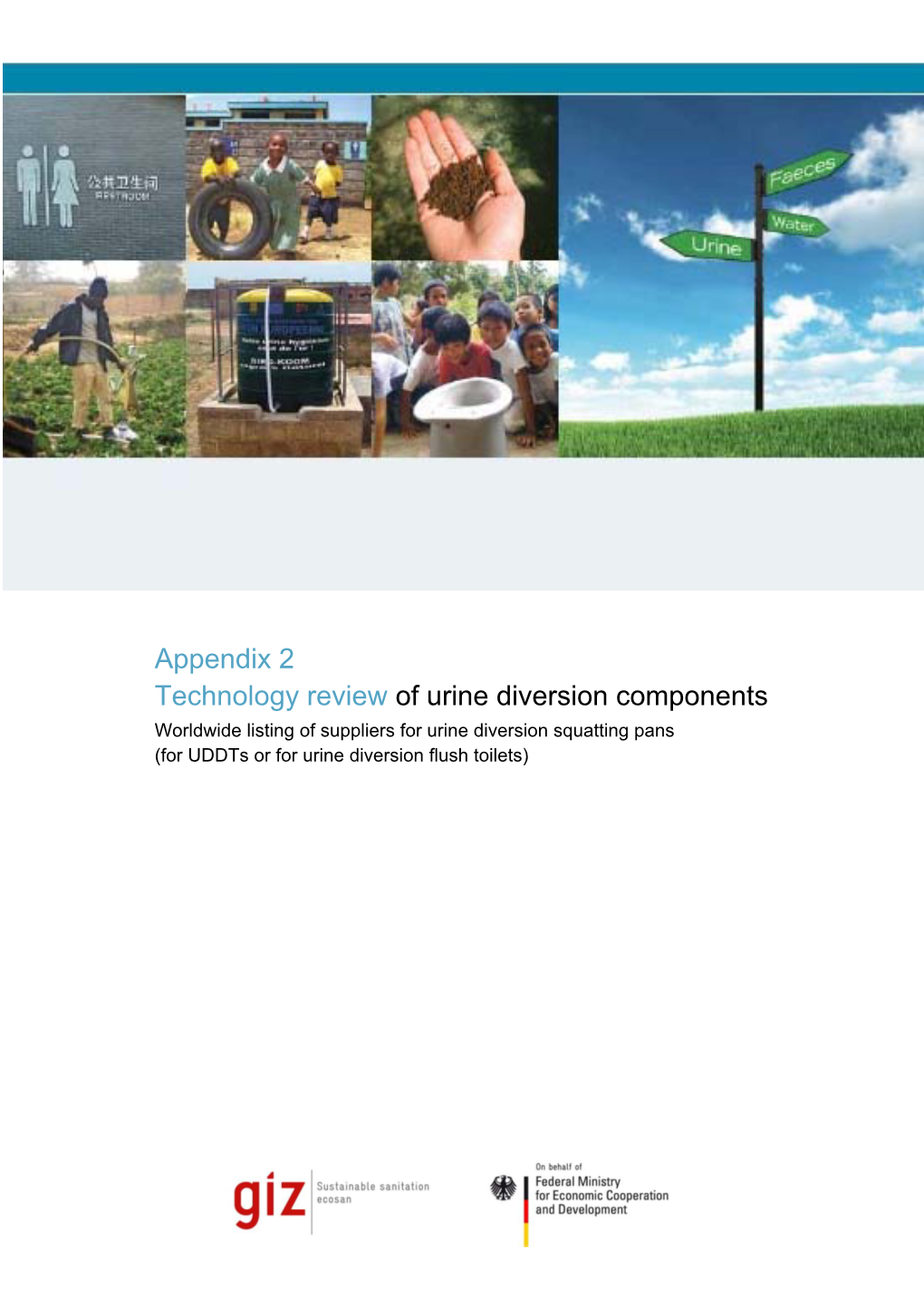 Appendix 2 Technology Review of Urine Diversion Components