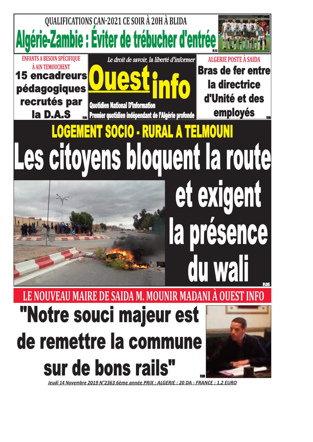 Pdf Ouest Info Du 2019-11-14