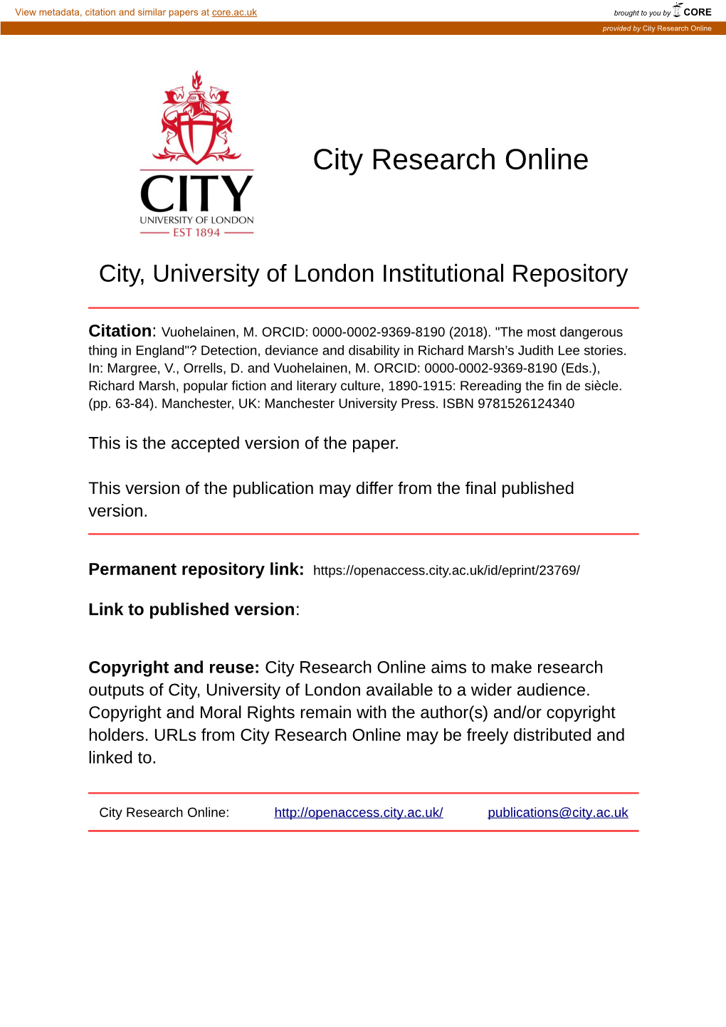 City Research Online