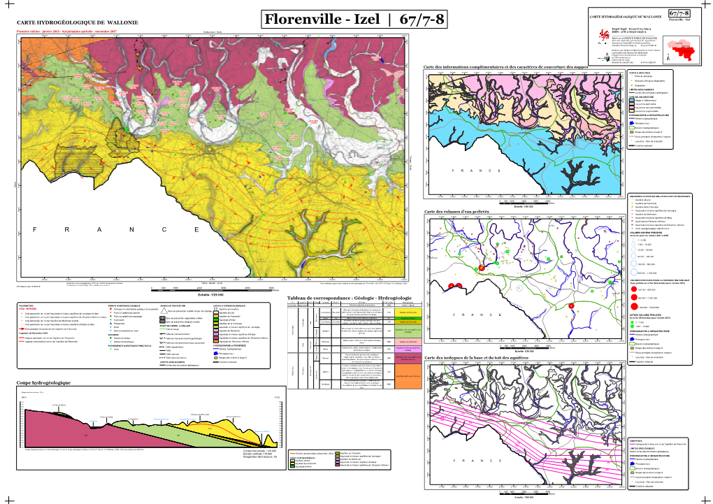 Carte Hydrogéologique De Florenville