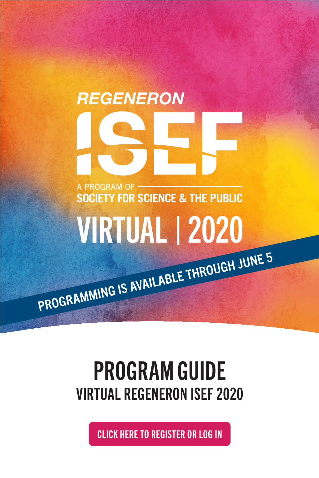 Program Guide Virtual Regeneron Isef 2020